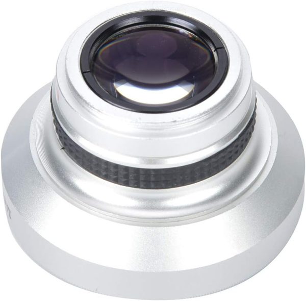 Acouto Fish Eye Lens for Camera 37mm 0.25X Super Fisheye Additional Lens for 37mm Caliber Camera Lenses Silver Aluminum Alloy - Image 6