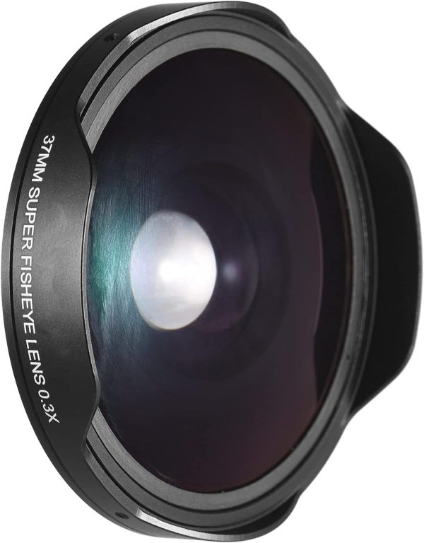 Andoer 37MM 0.3X HD Wide Angle Fisheye Lens with Hood Replacement for Camcorders - Image 6