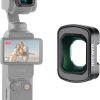 NEEWER 0.75X Wide Angle Lens Compatible with DJI OSMO Pocket 3 Creator Combo Accessories, Expanded FOV of 108°, Magnetic Coated Aspherical Action Camera Lens, LS-45