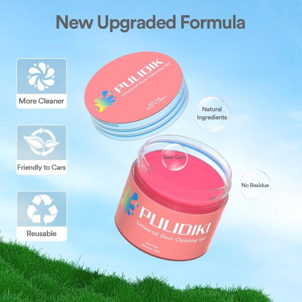 PULIDIKI Car Cleaning Gel for Car Cleaning Putty Car Slime for Cleaning Car Interior Cleaner Car Cleaning Supplies Auto Detailing Tools Car Essentials Car Gifts Car Accessories for Women Pink - Image 7